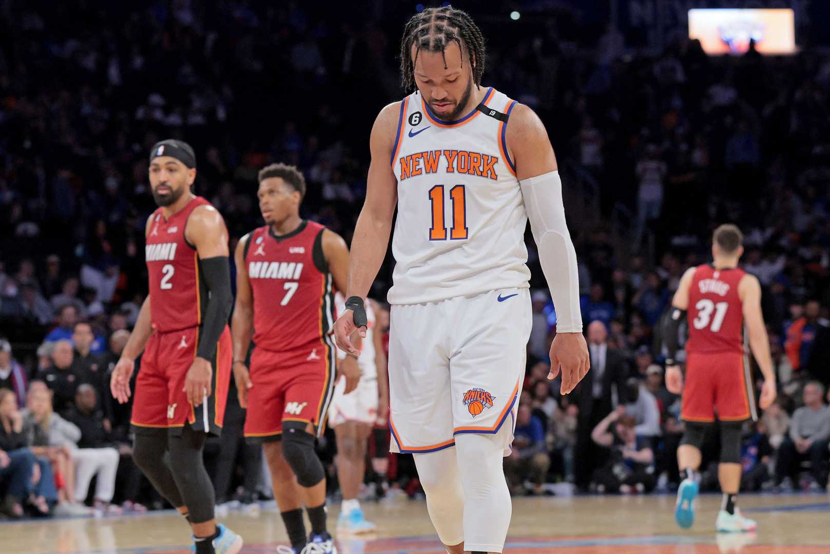 Jalen Brunson Knicks Miami Heat Game