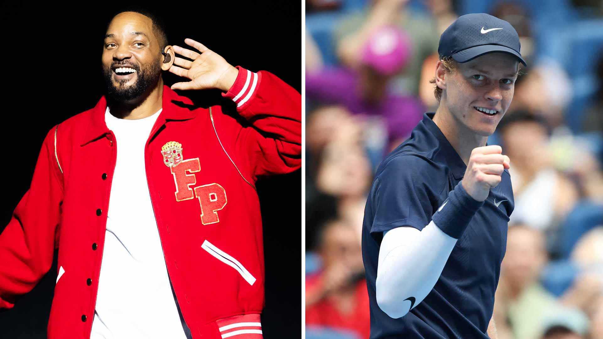 Jannik Sinner And Will Smith Tennis
