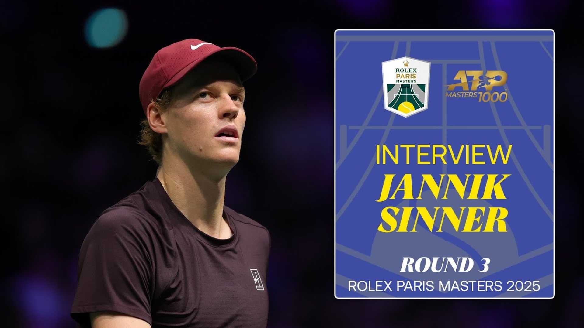 Jannik Sinner Tennis Paris Masters 2025