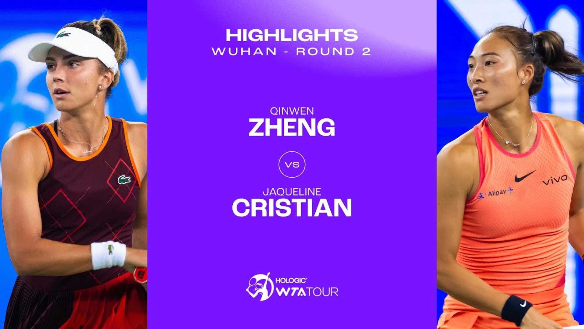 Jaqueline Cristian Tennis Match Wuhan