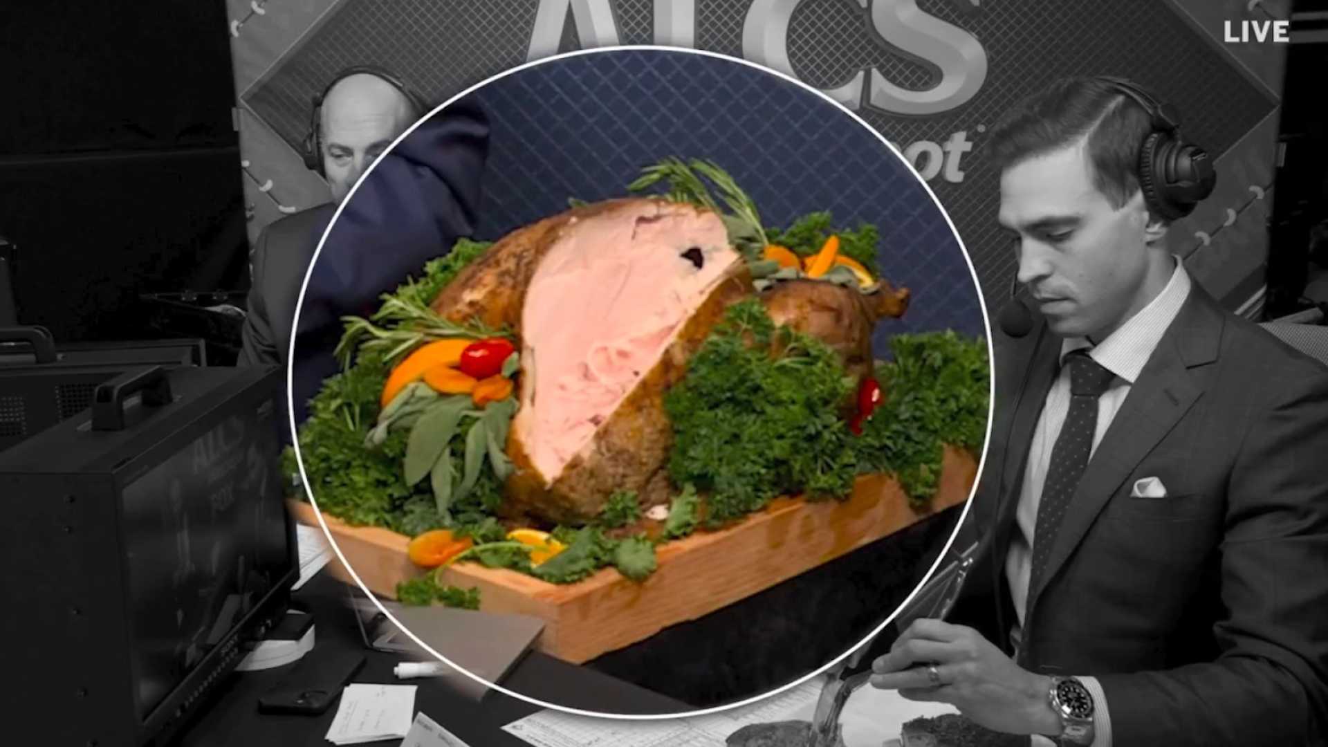 Joe Davis Mlb Turkey Carving Broadcast