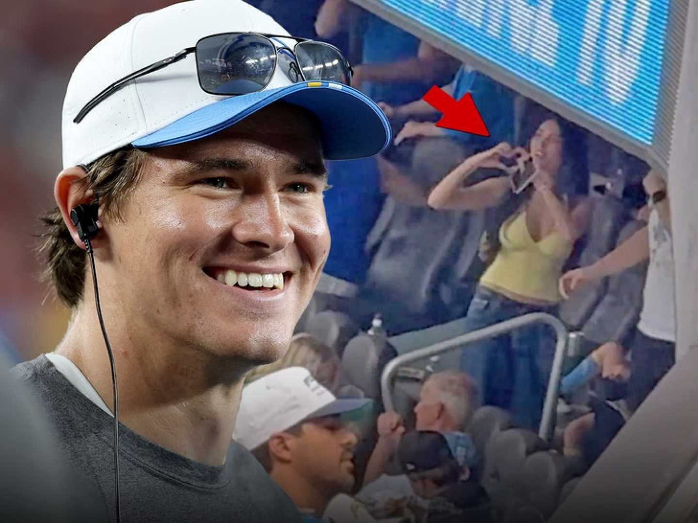 Justin Herbert Madison Beer Chargers Game