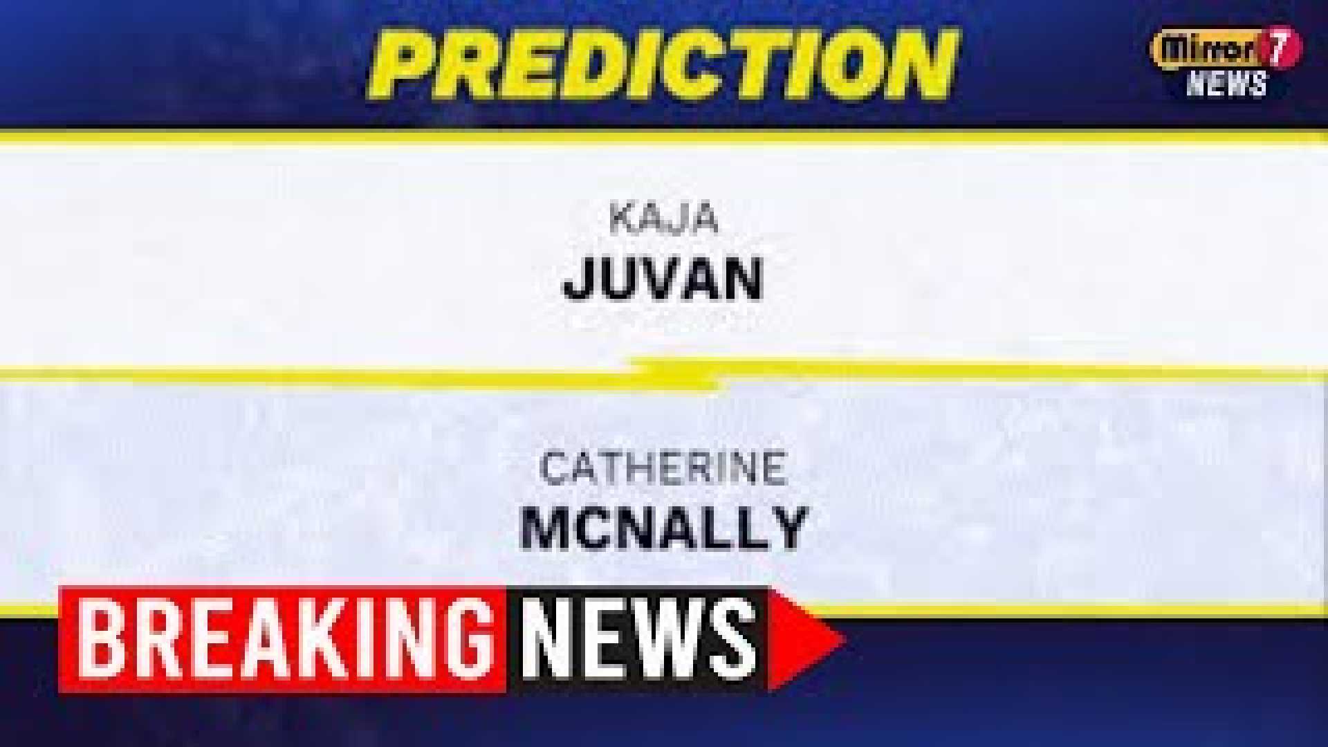 Kaja Juvan Catherine Mcnally Tennis Match