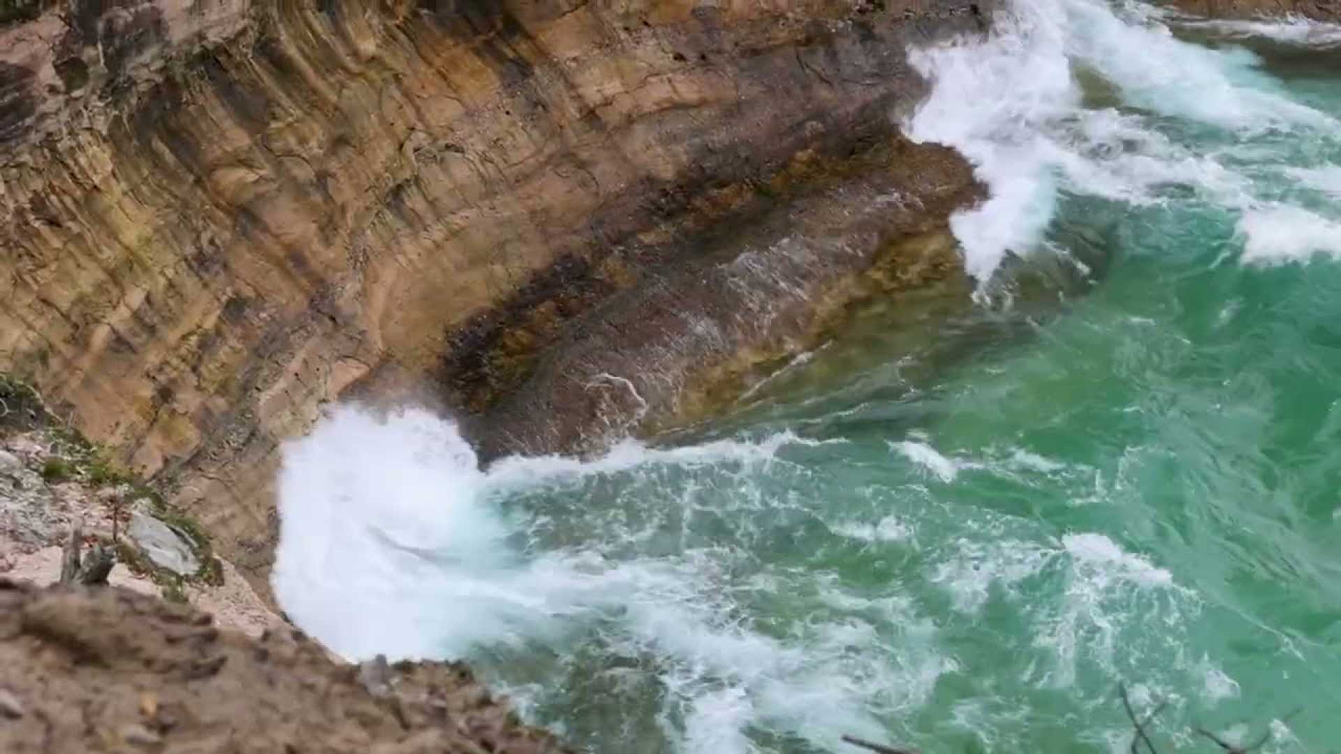 Lake Superior Waves Sandstone Cliffs