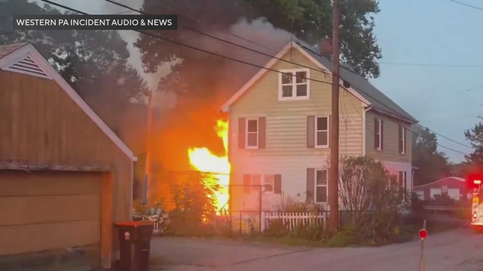 Latrobe House Fire Two Dogs Rescue