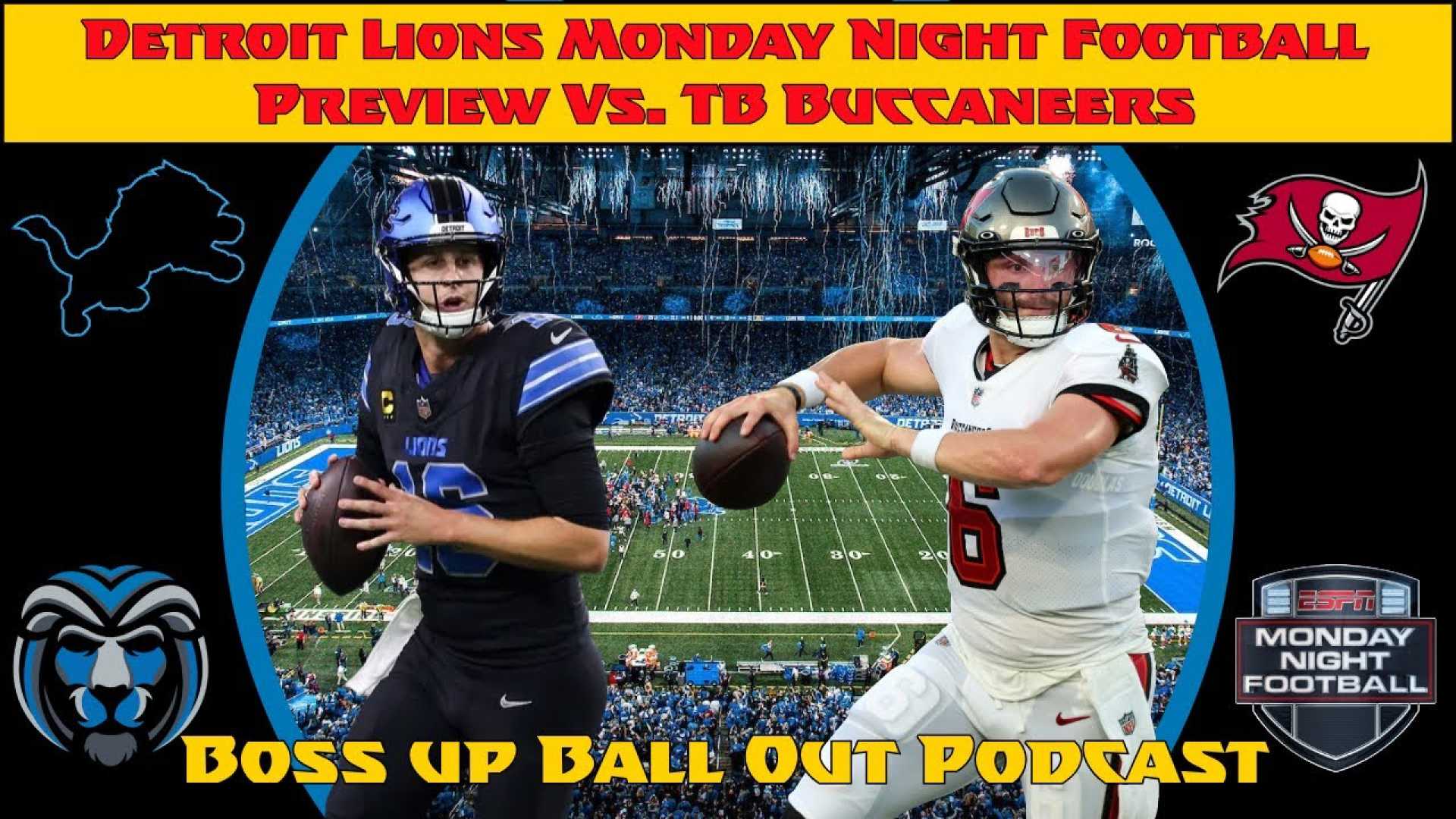 Lions Vs Buccaneers Monday Night Football
