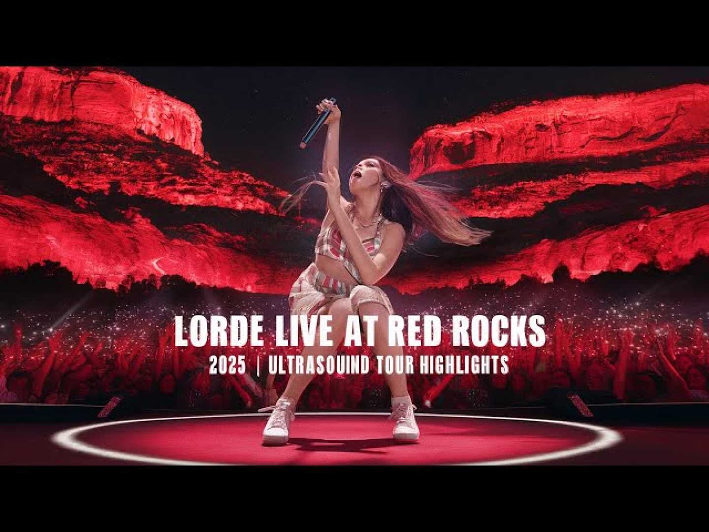 Lorde Performing At Red Rocks Ultrasound World Tour