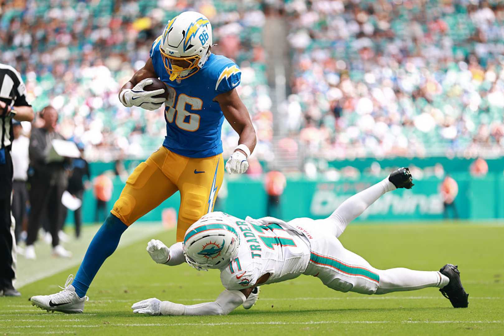 Los Angeles Chargers Oronde Gadsden Miami Dolphins