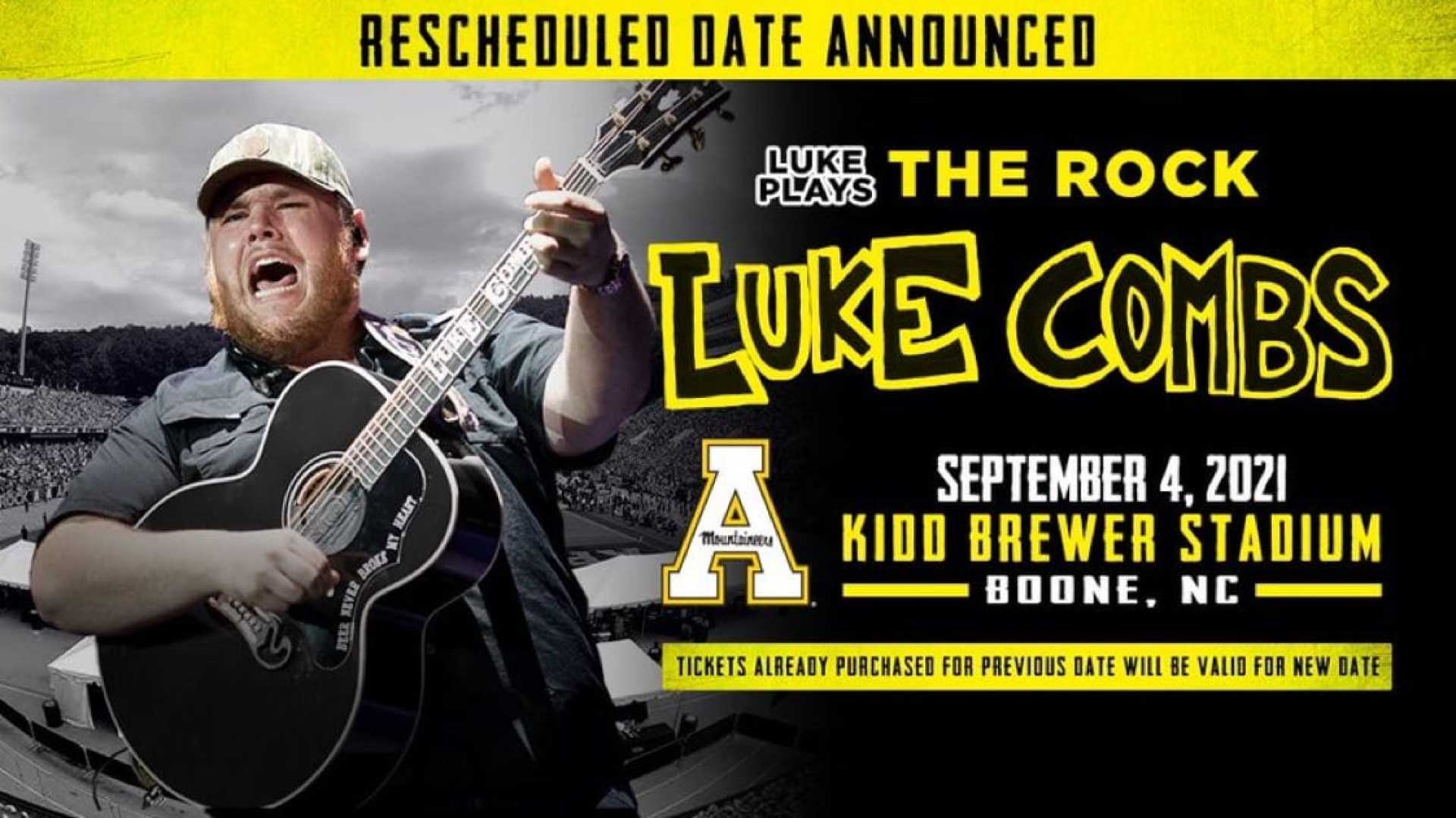 Luke Combs Concert Announcement