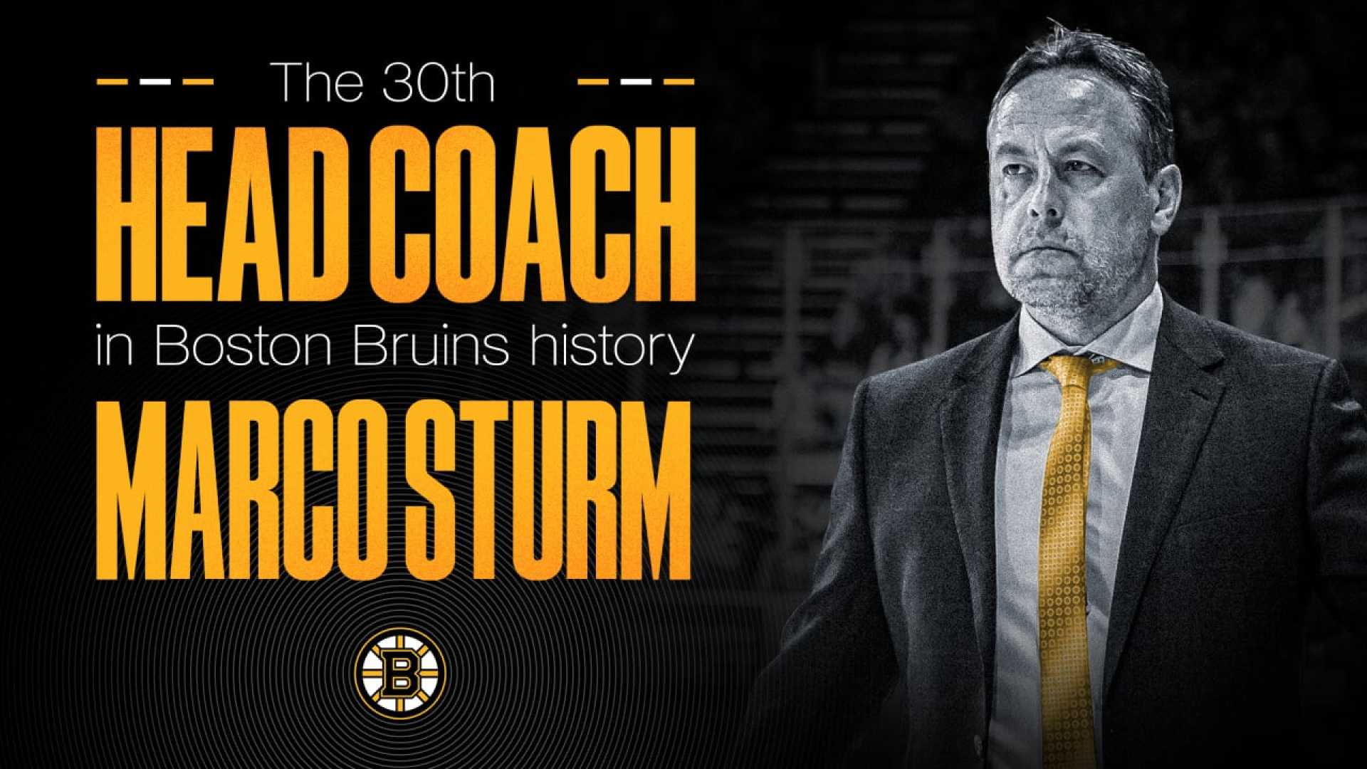 Marco Sturm Boston Bruins Head Coach Debut