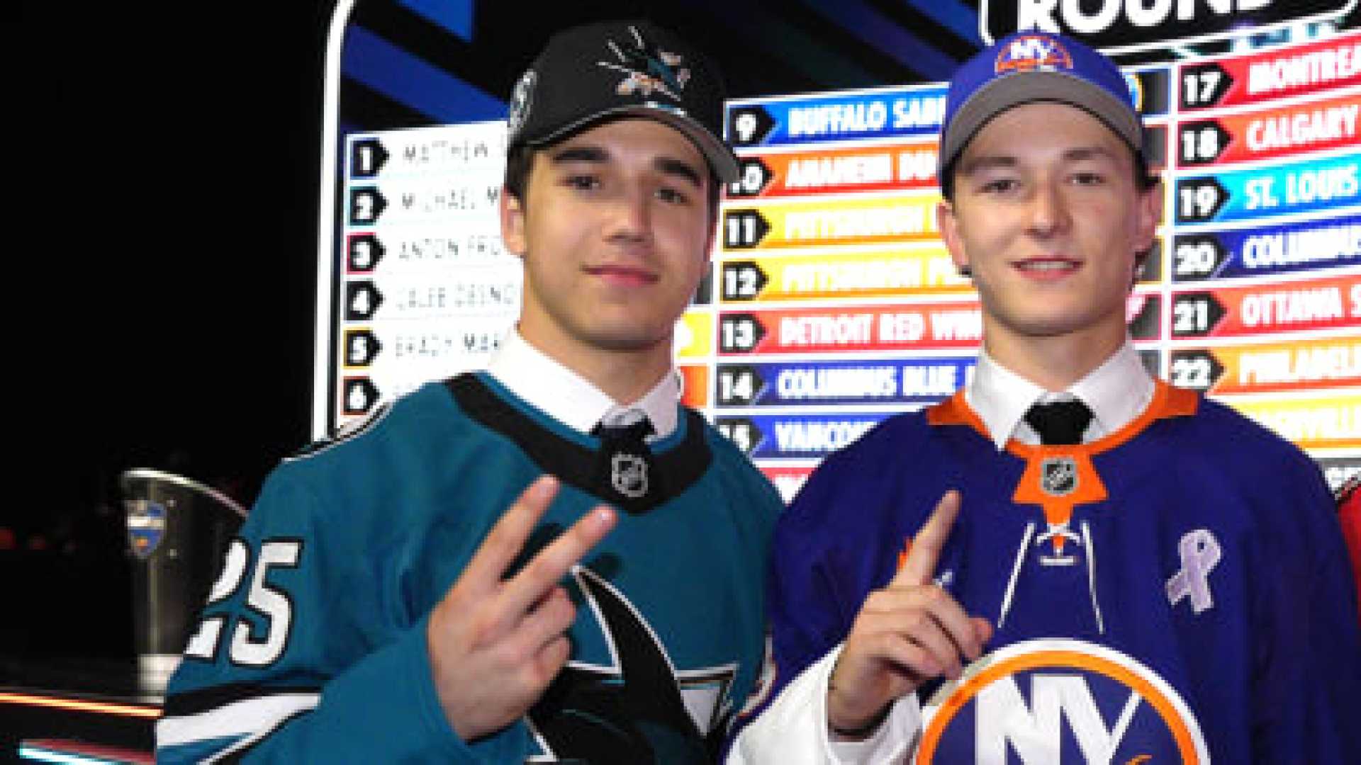 Matthew Schaefer And Connor Celebrini Nhl Game