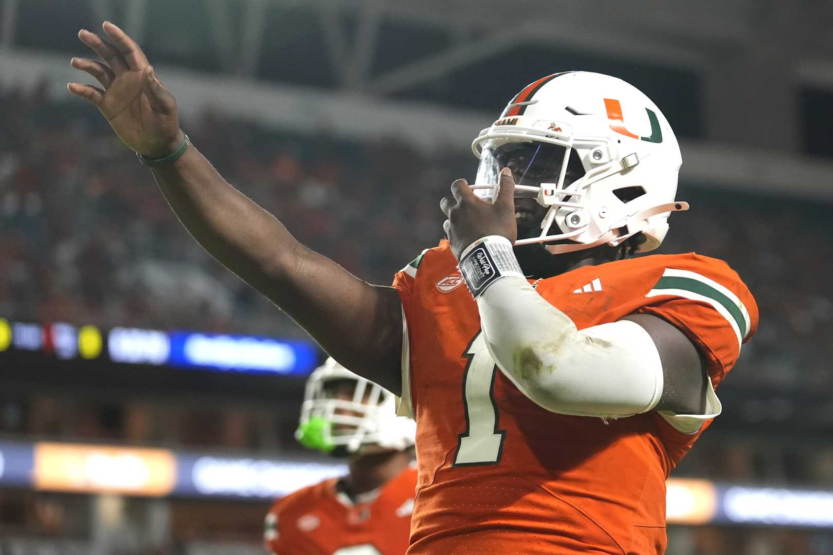 Miami Hurricanes Football Celebration