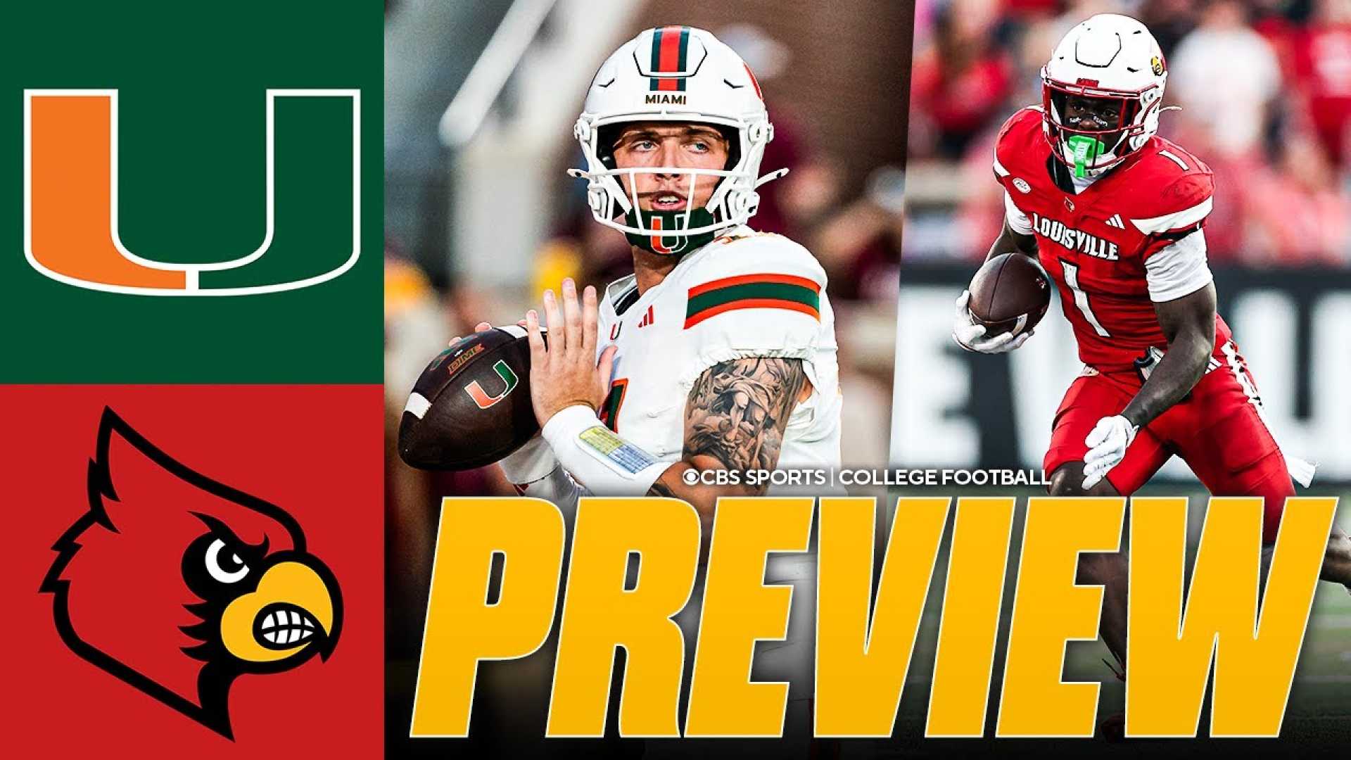 Miami Hurricanes Vs Louisville Cardinals Football