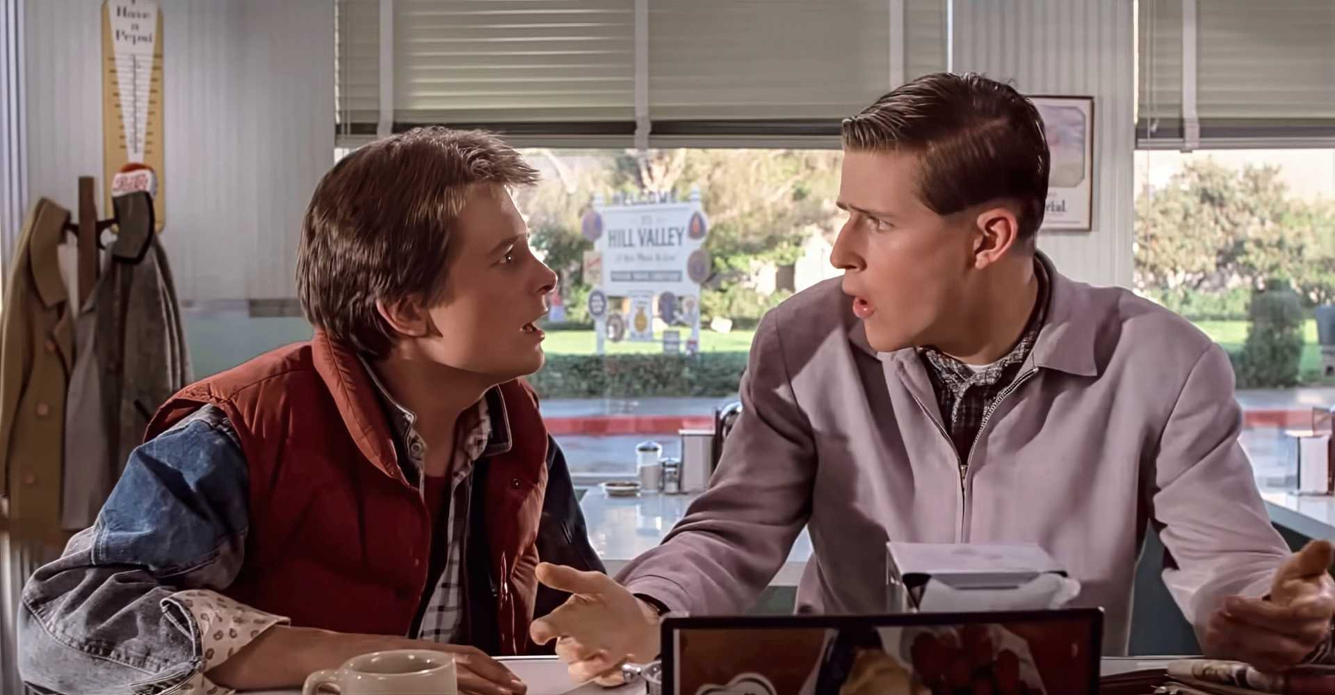 Michael J. Fox Crispin Glover Back To The Future