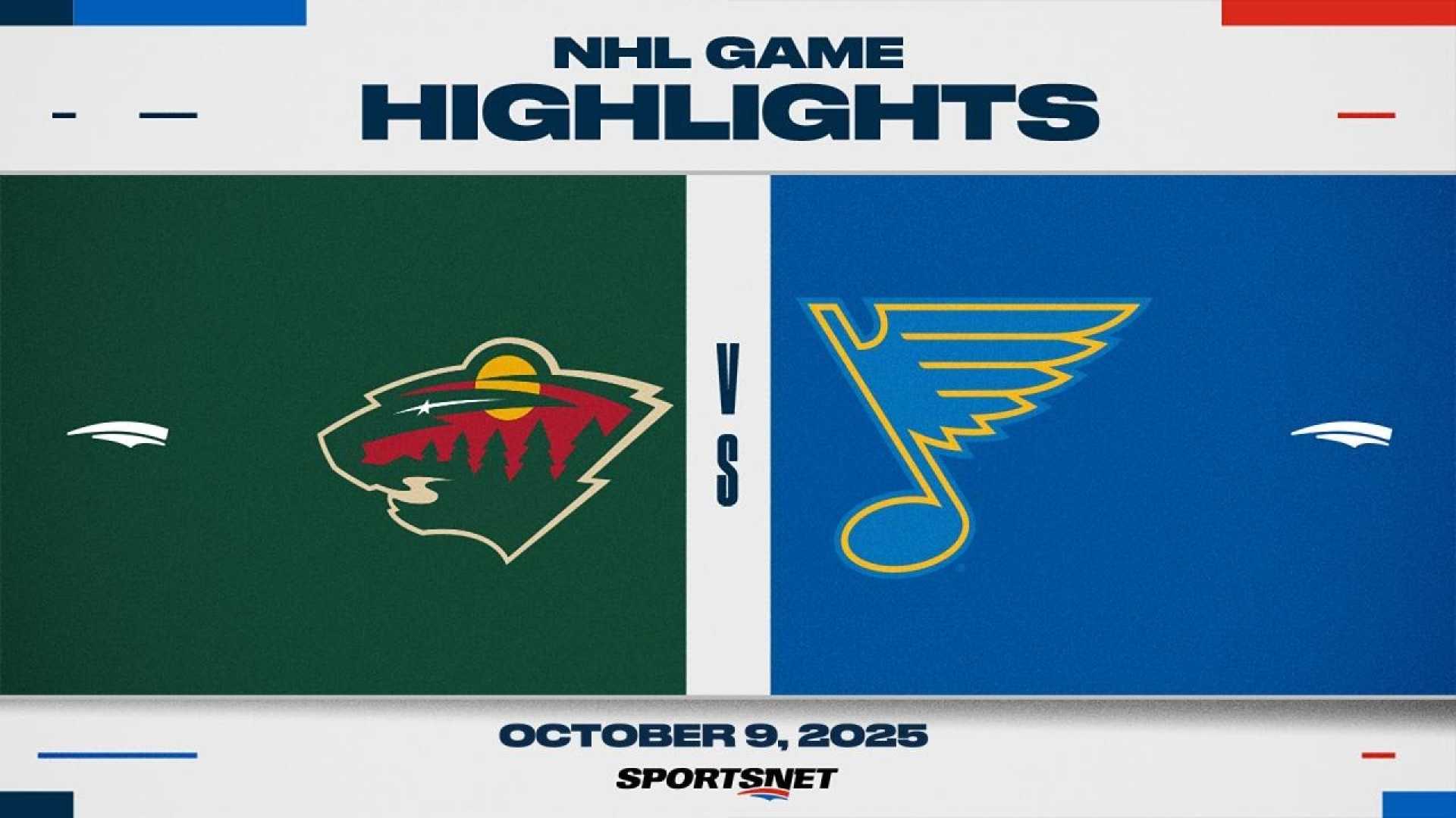 Minnesota Wild St. Louis Blues Nhl Game Highlights