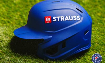 Mlb Helmets Strauss Logo