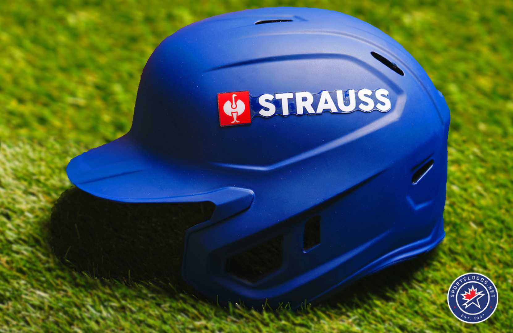 Mlb Helmets Strauss Logo