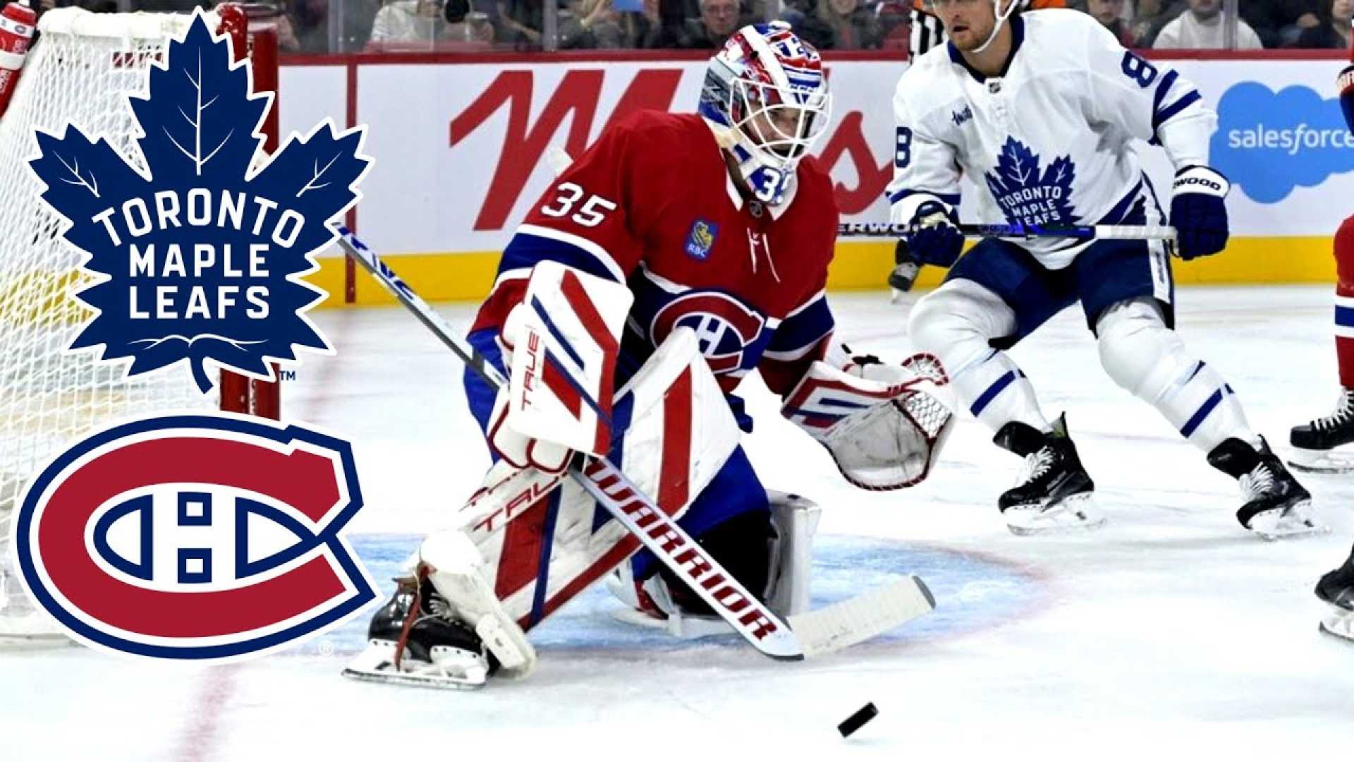Montreal Canadiens Toronto Maple Leafs Hockey Game