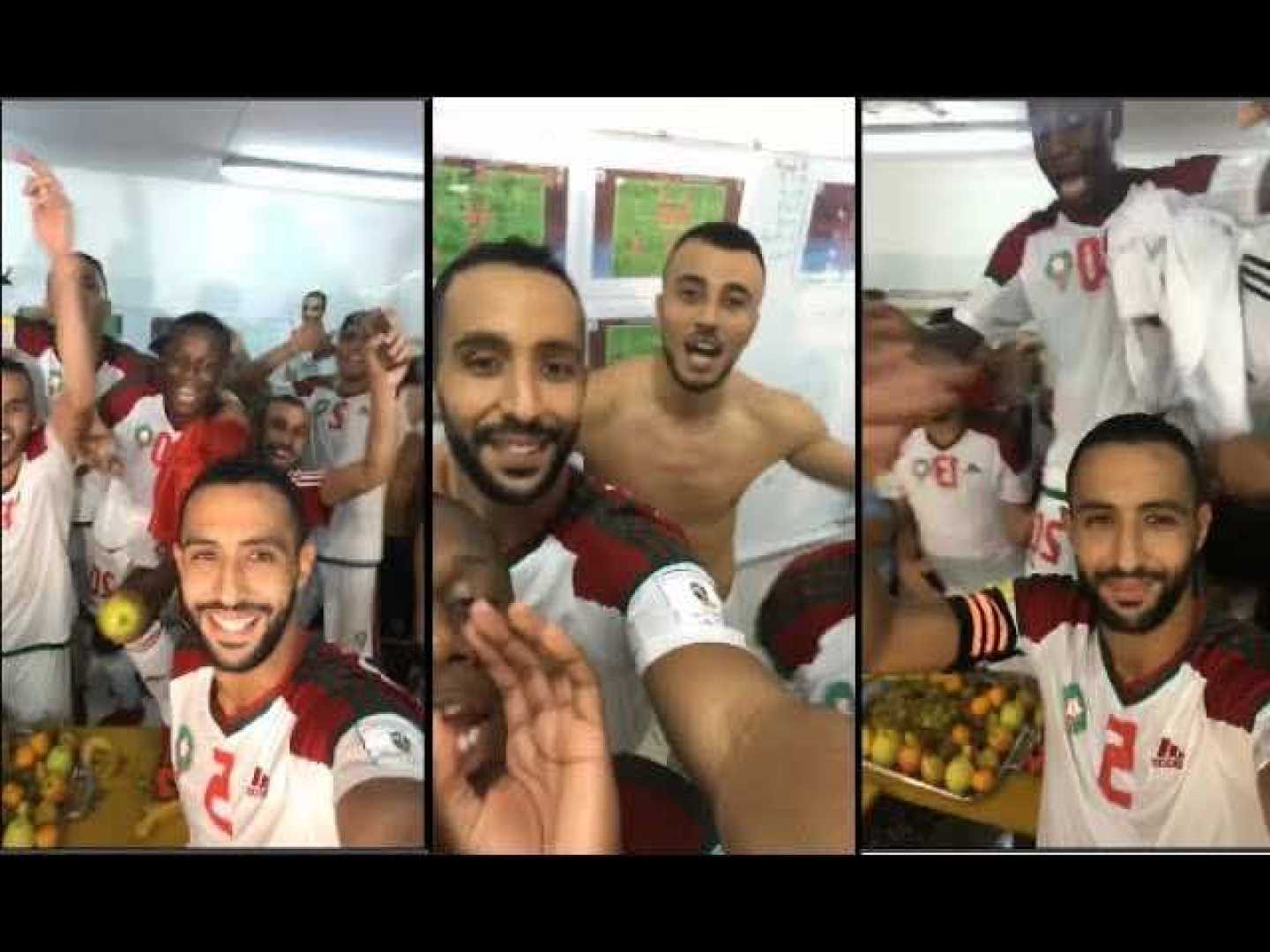 Morocco U 20 Team Celebration After Win