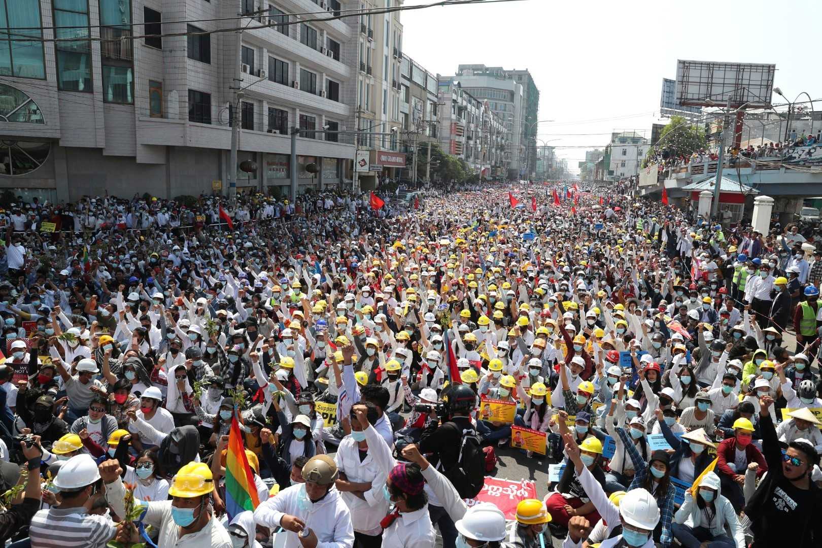 Myanmar Festival Protest Aerial Attack
