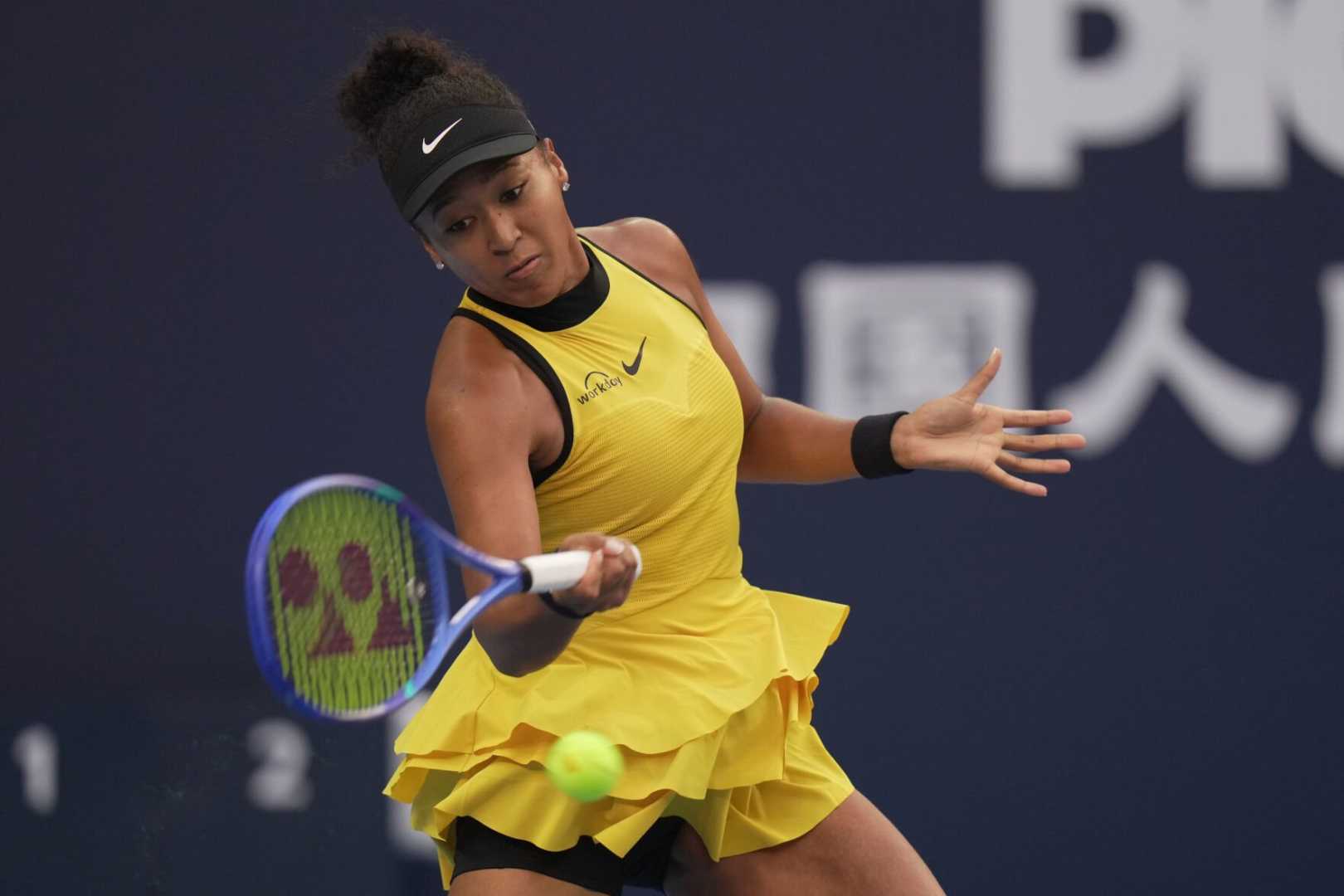 Naomi Osaka Tennis Match Wuhan Open