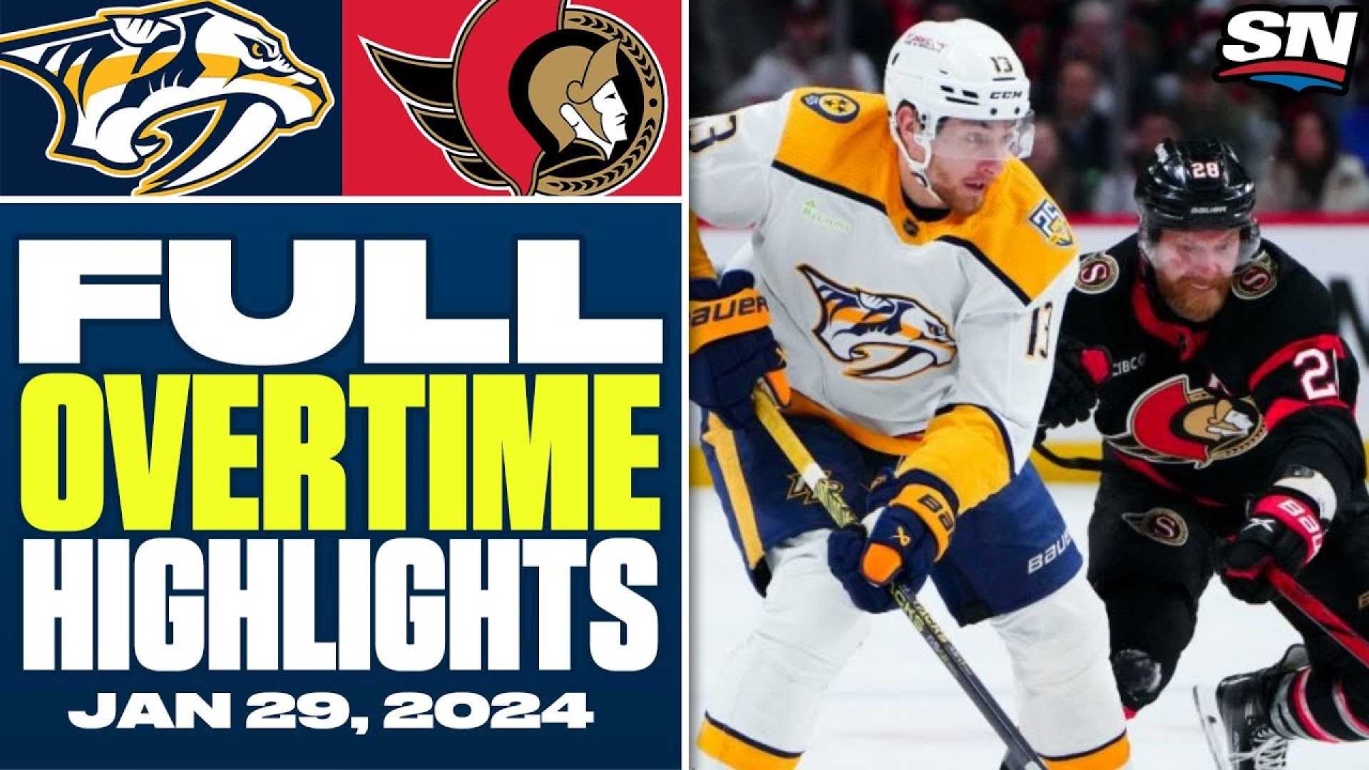 Nashville Predators Ottawa Senators Nhl Game
