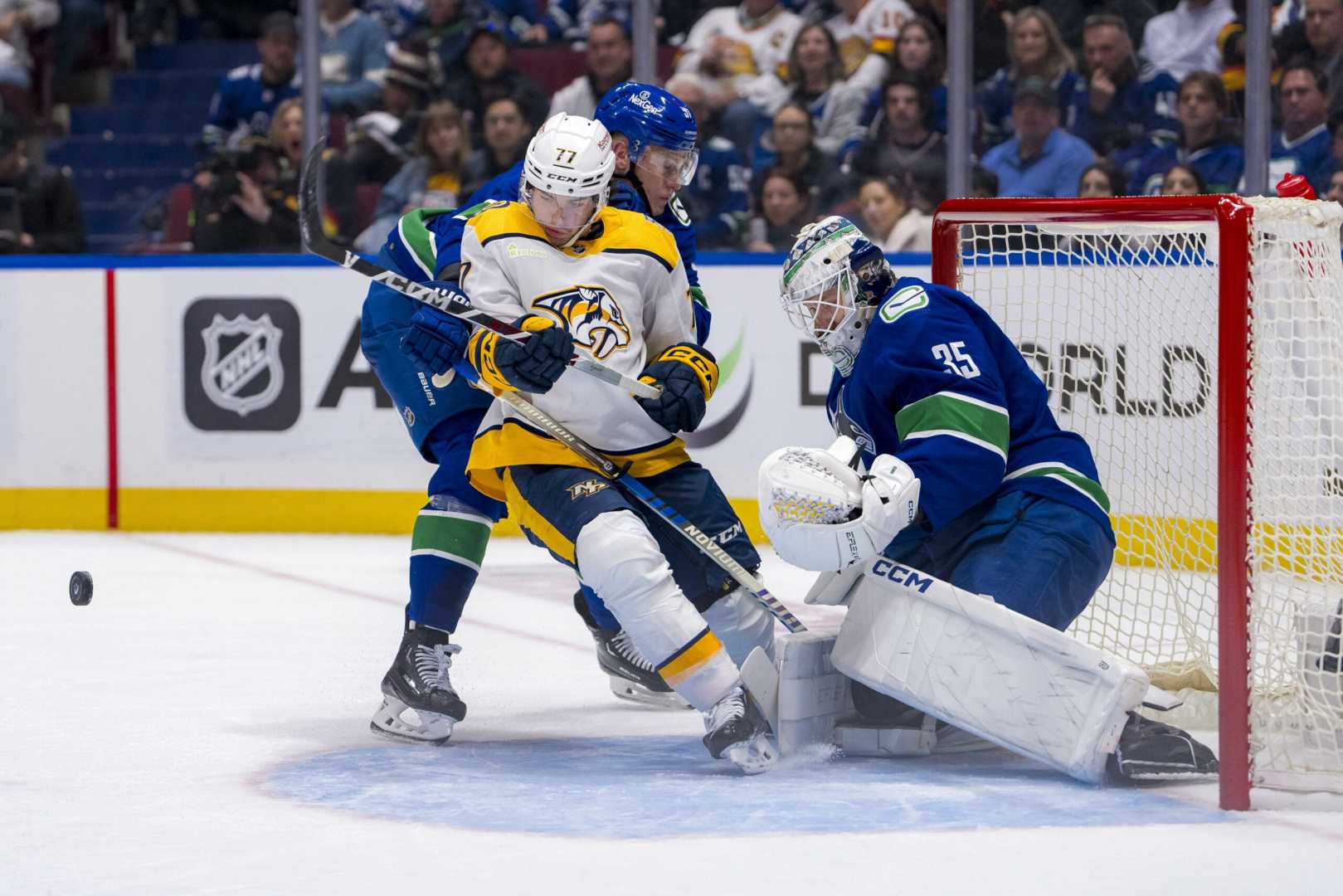 Nashville Predators Vs Vancouver Canucks Hockey Game
