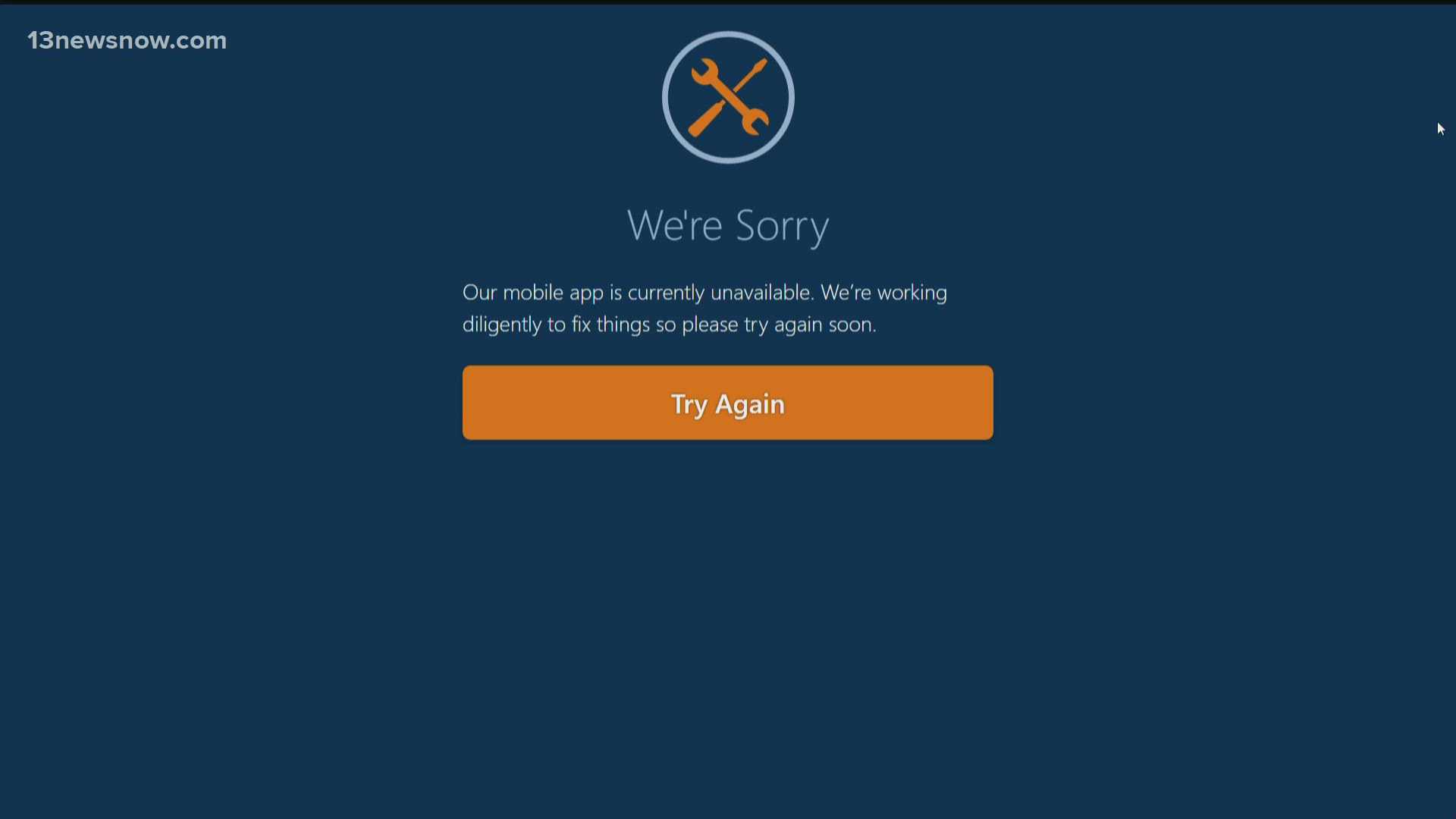Navy Federal Credit Union Service Outage