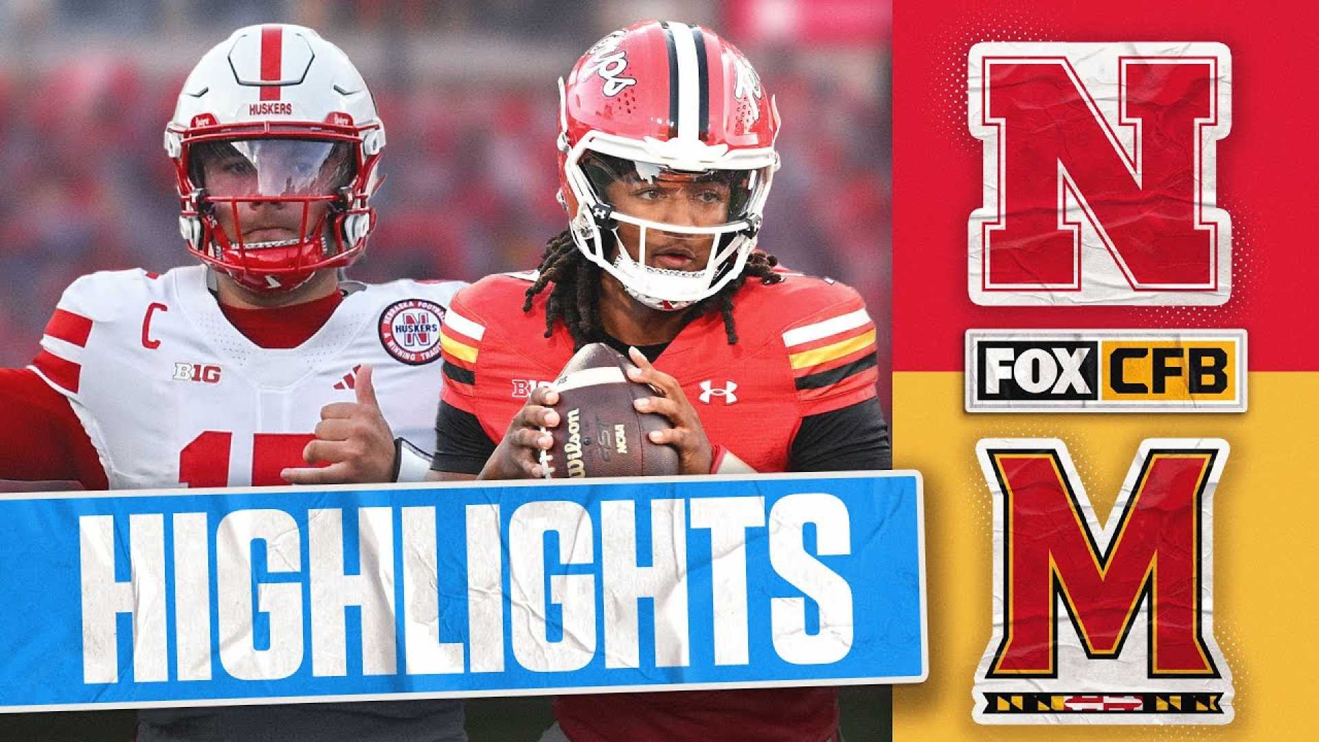 Nebraska Cornhuskers Maryland Terrapins Football