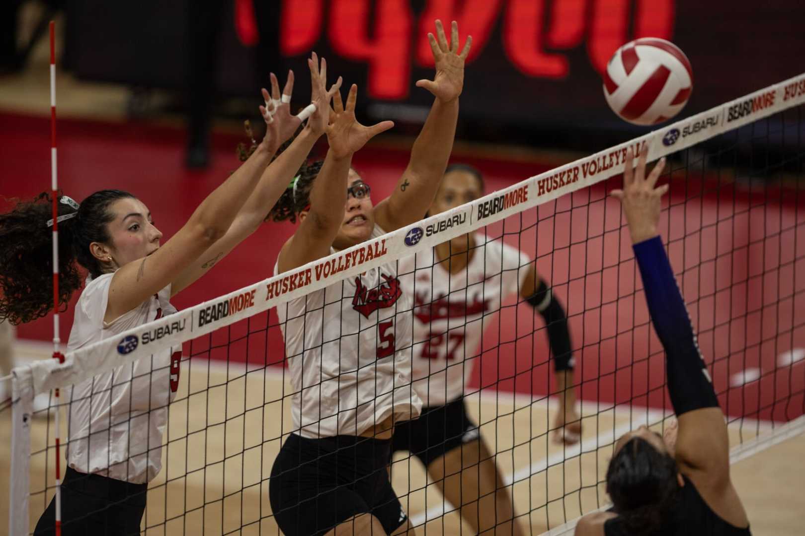 Nebraska Volleyball Team Match Against Washington