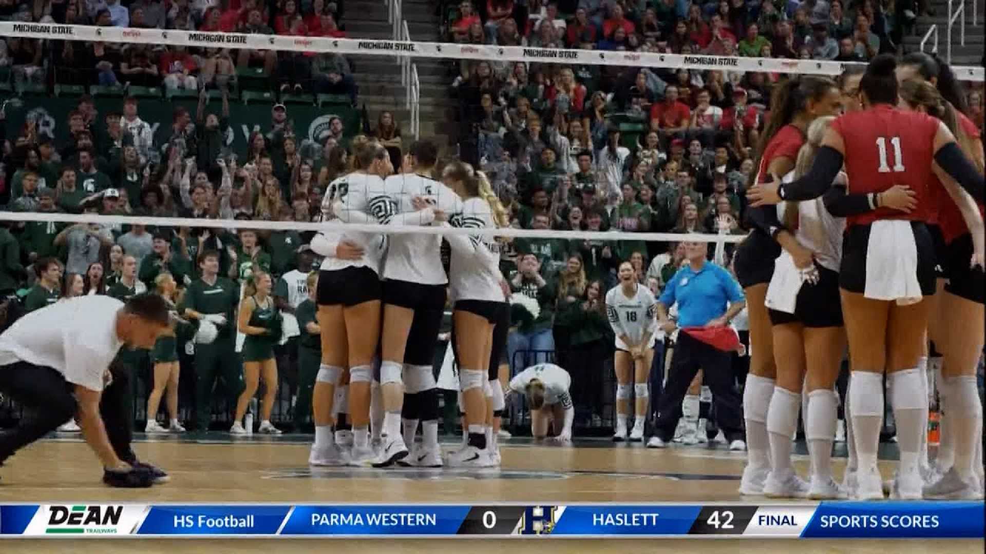 Nebraska Volleyball Team Michigan State Game