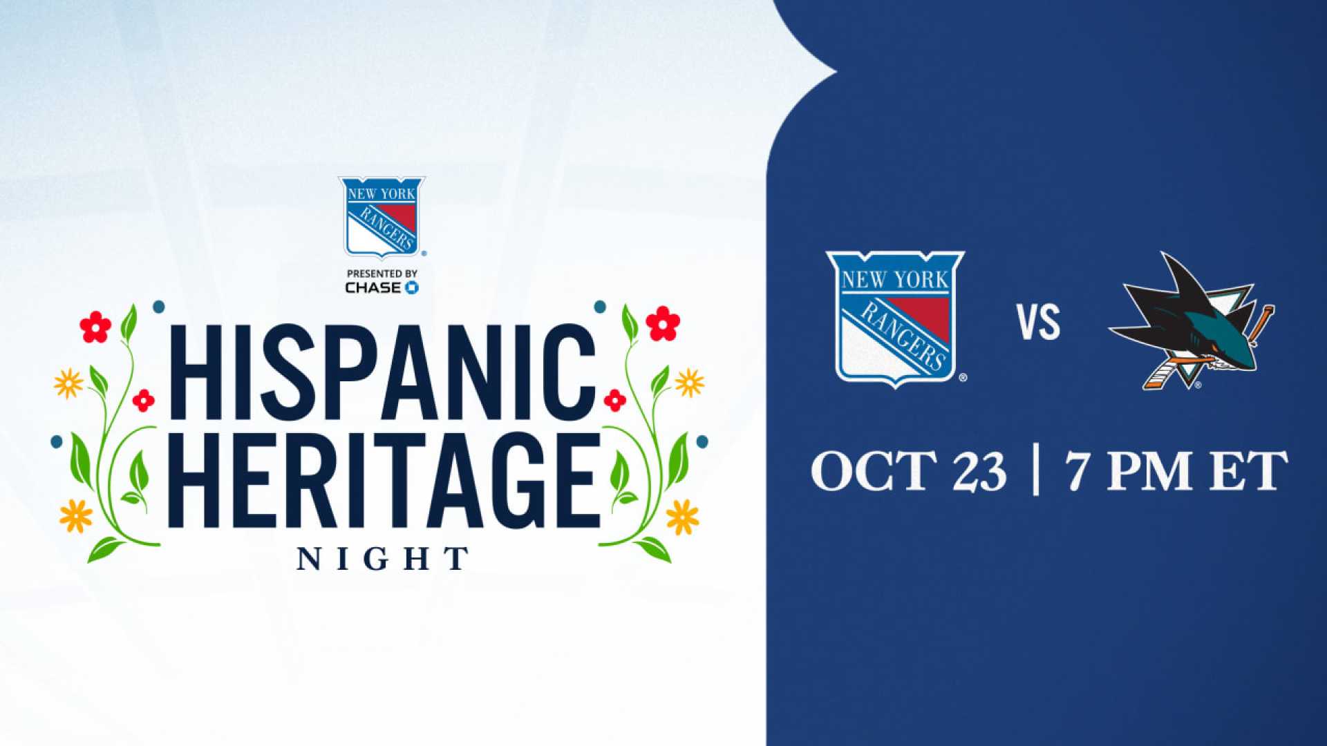 New York Rangers Hispanic Heritage Night