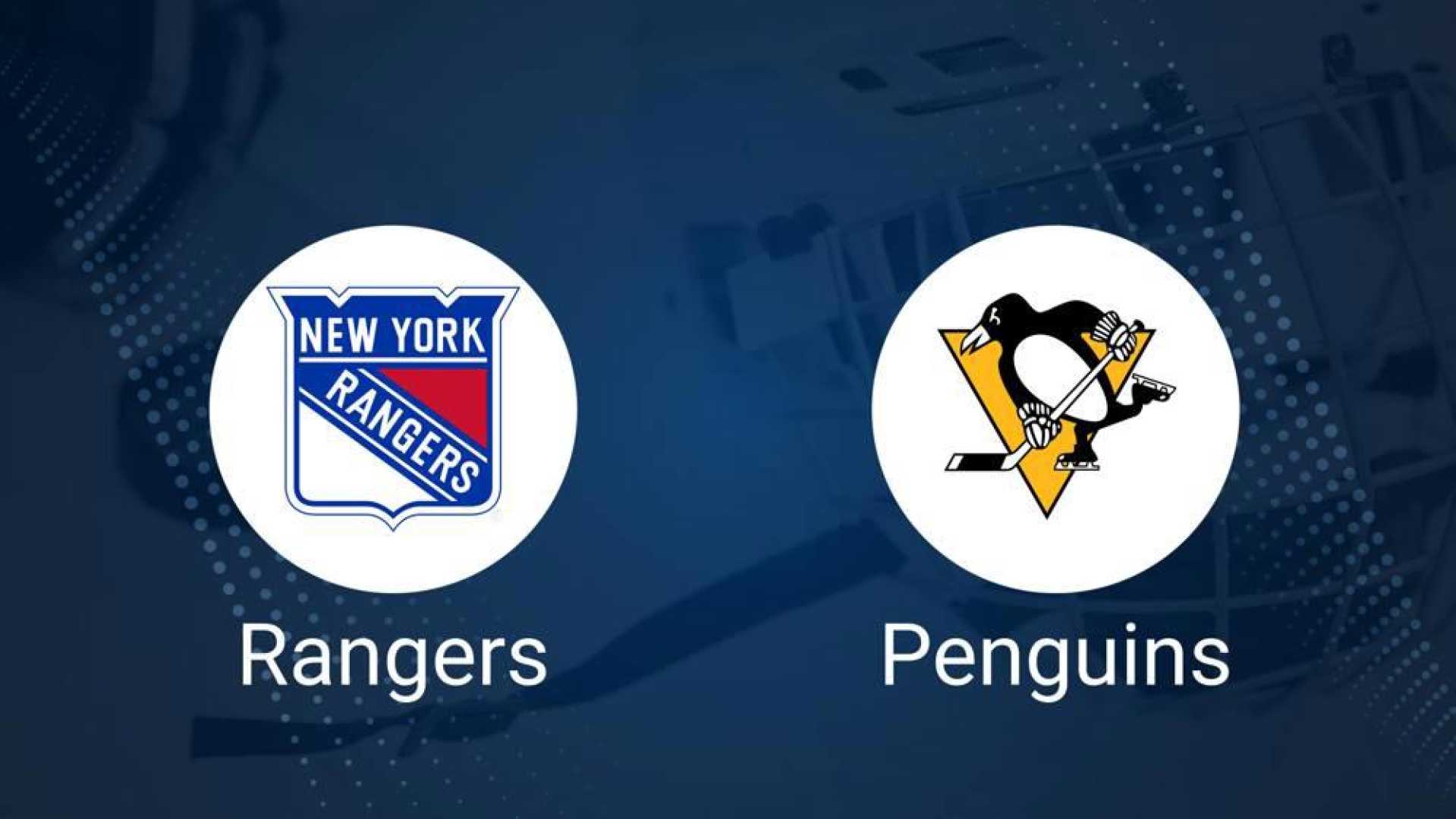 New York Rangers Vs Pittsburgh Penguins Nhl Matchup