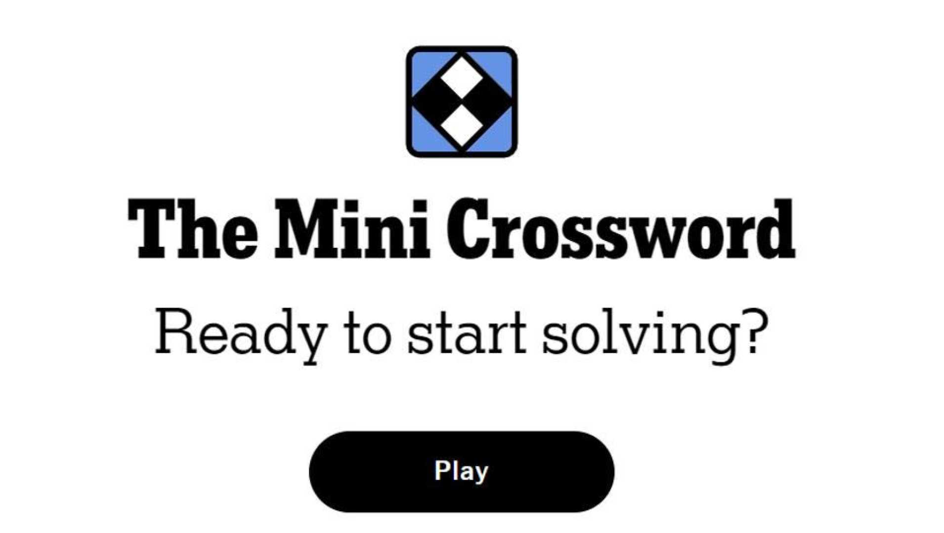 New York Times Mini Crossword Answers