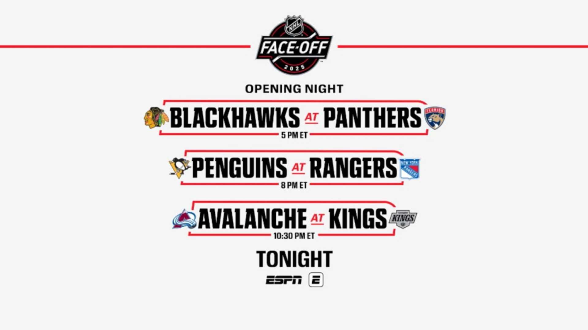Nhl 2025 Season Opening Night