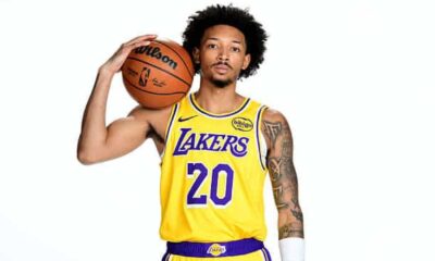 Nick Smith Jr. Los Angeles Lakers Media Day