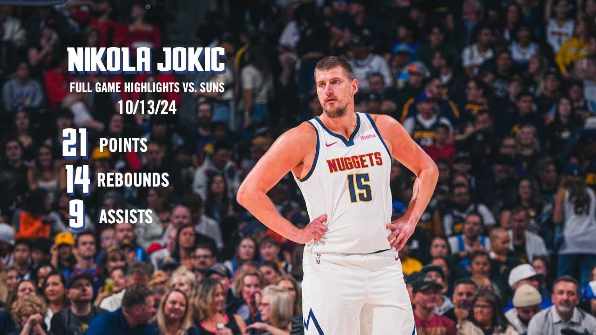Nikola Jokic Basketball Preseason Matchup