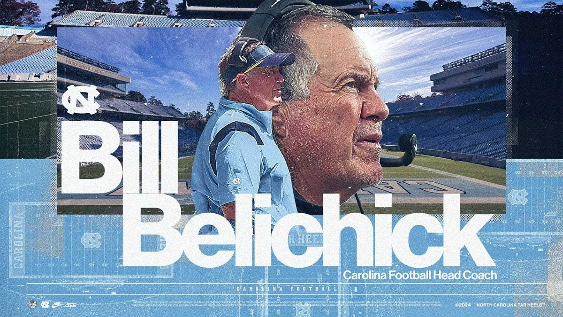 North Carolina Football Coach Bill Belichick