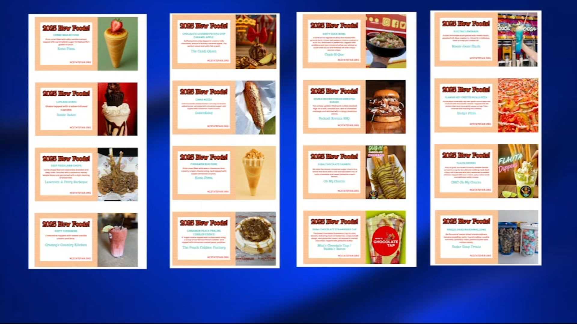 North Carolina State Fair New Foods 2025