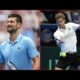 Novak Djokovic And Yannick Hanfmann Tennis Match