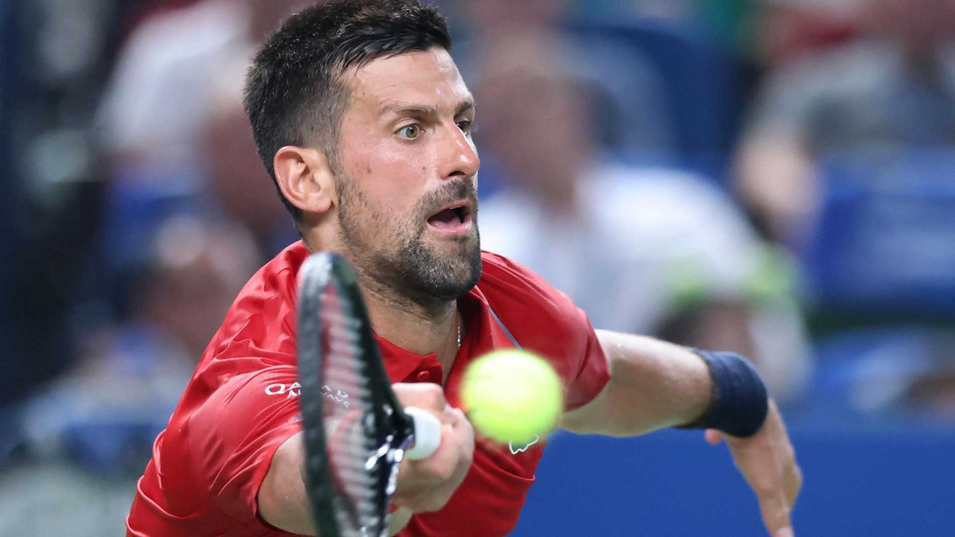 Novak Djokovic Tennis Match Shanghai Masters