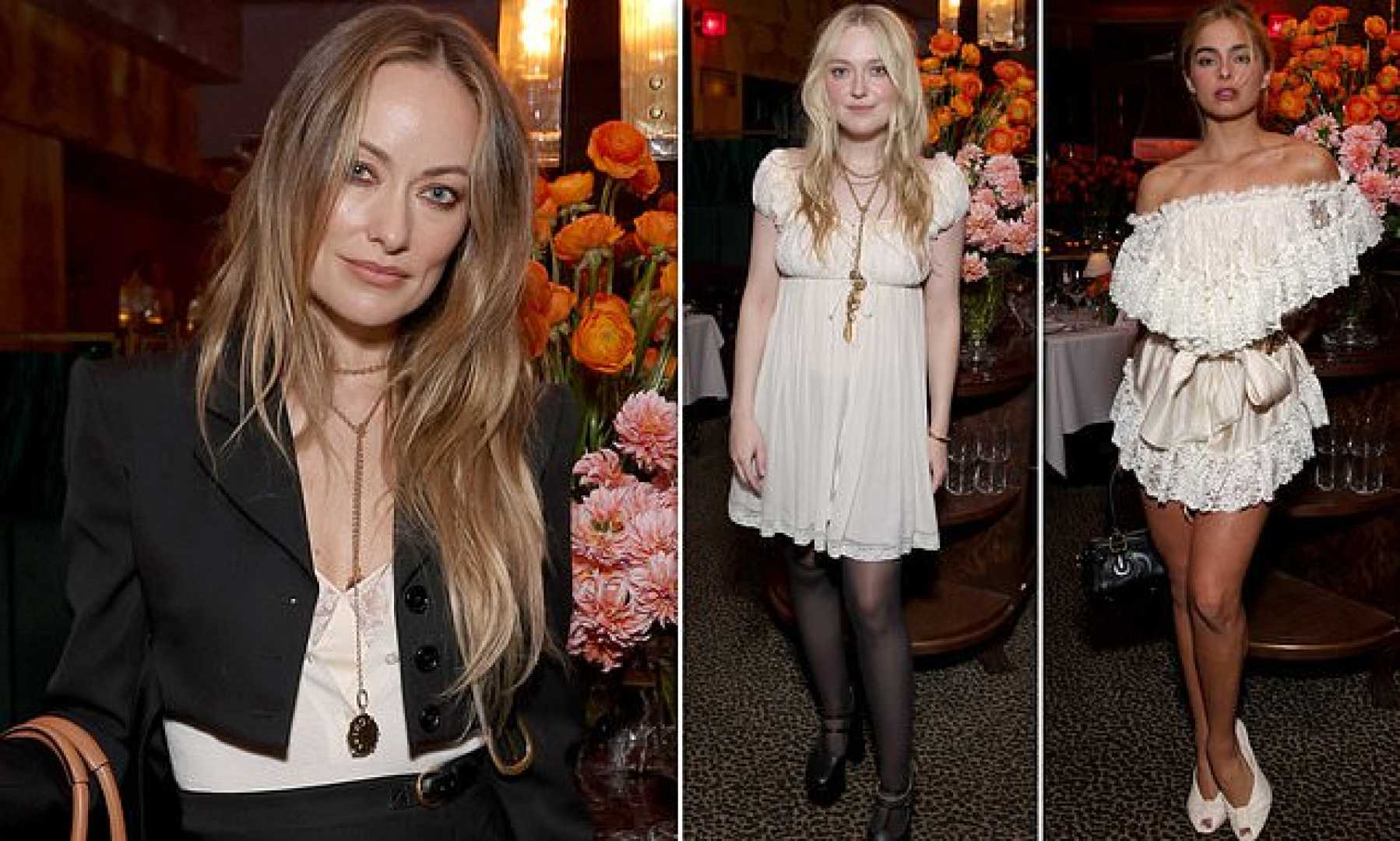 Olivia Wilde Dakota Fanning Dinner