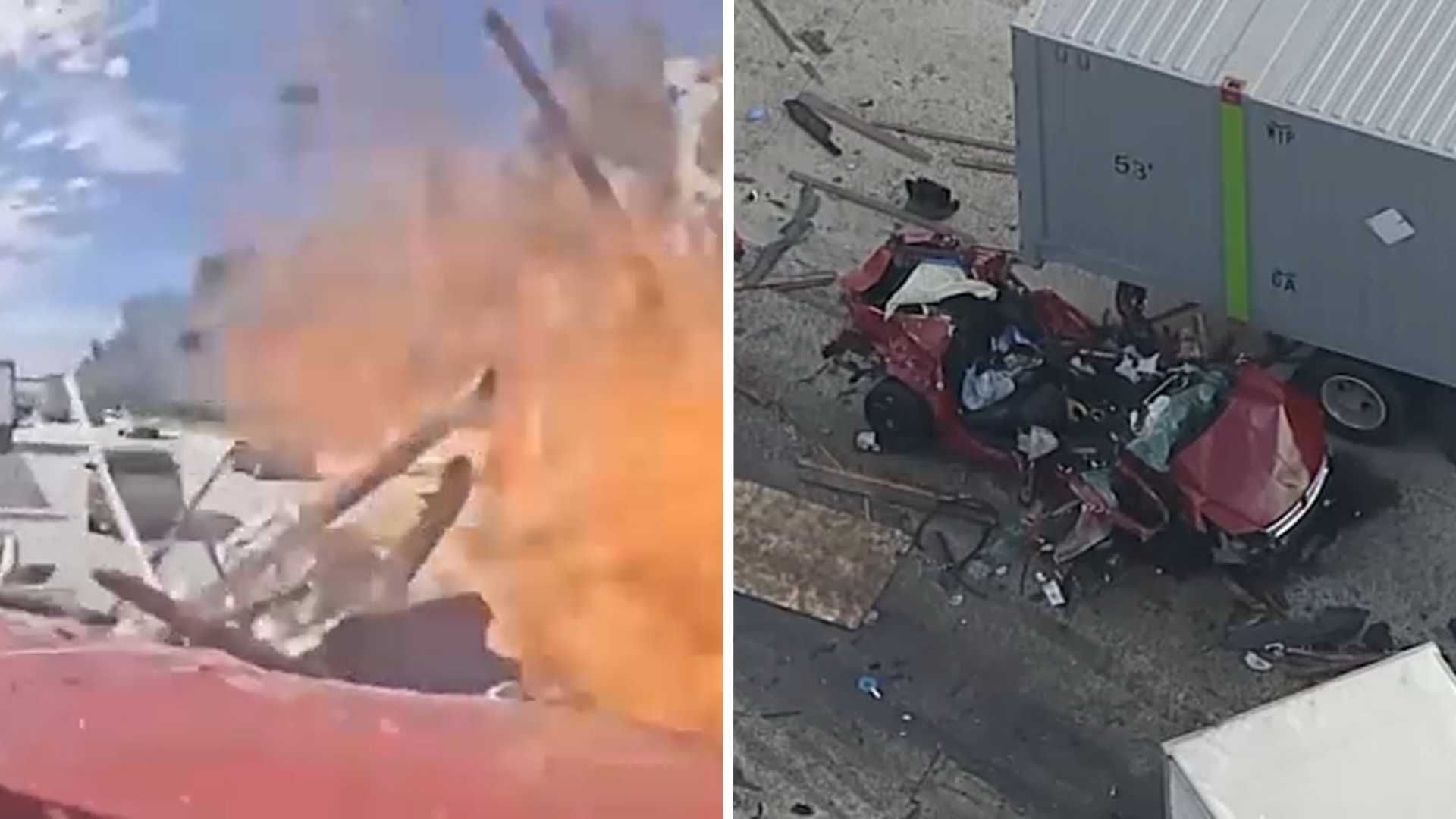 Ontario California Truck Crash