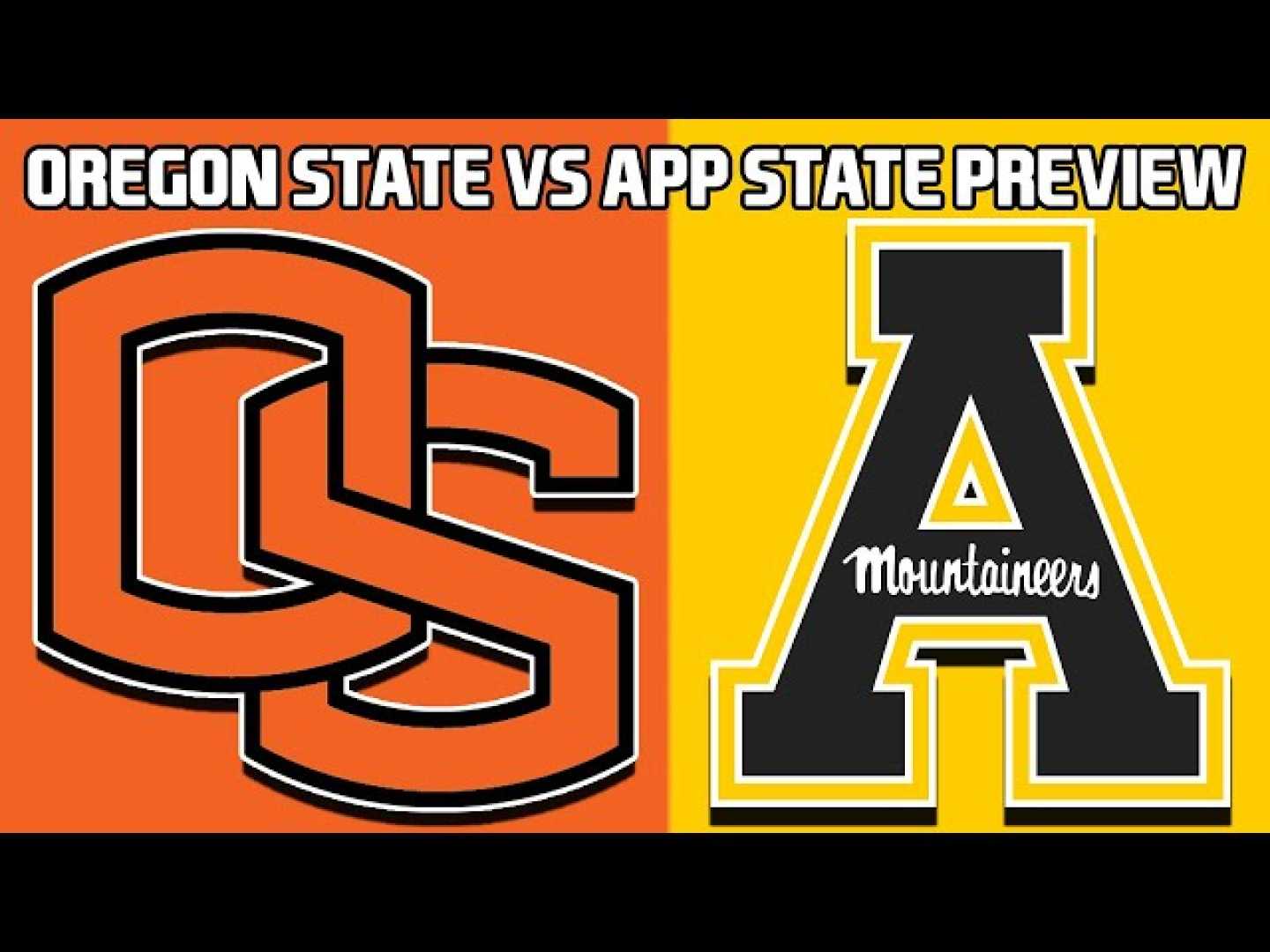 Oregon State Football Vs App State Matchup