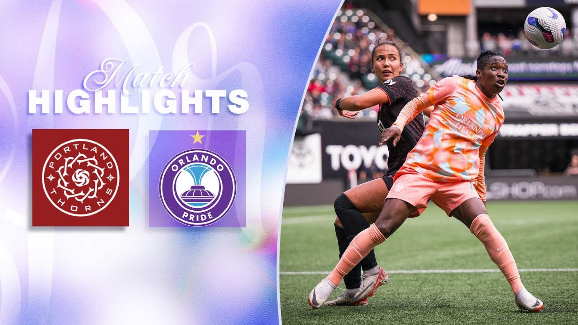 Orlando Pride Vs Portland Thorns Soccer Match