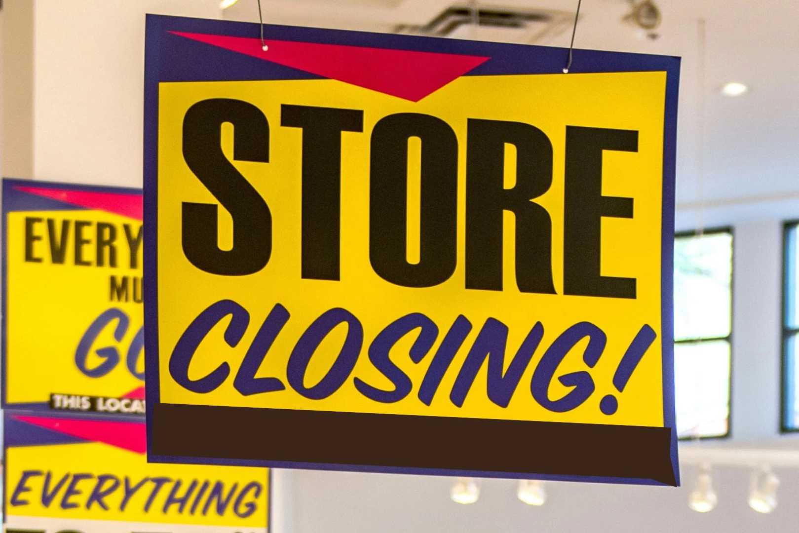 Orvis Retail Store Closure Signage