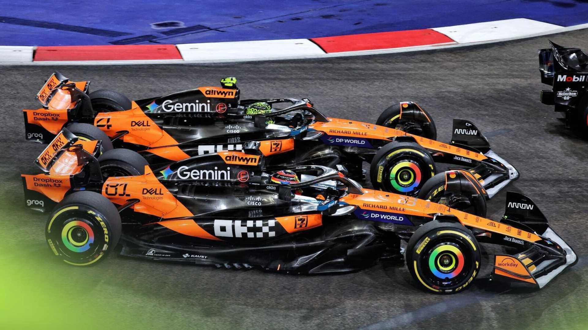 Oscar Piastri Mclaren Singapore Grand Prix 2025