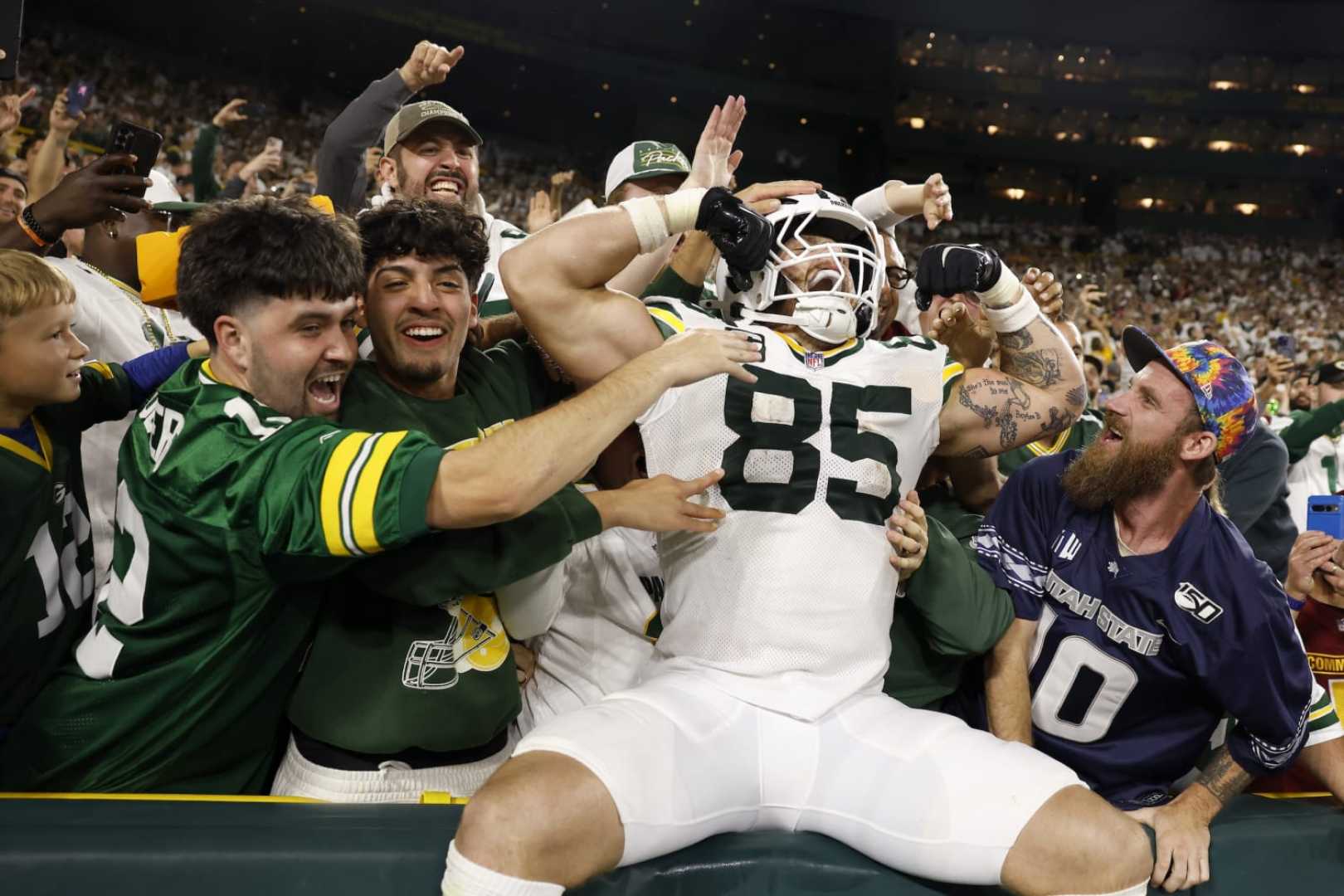 Packers Tight End Tucker Kraft Touchdown