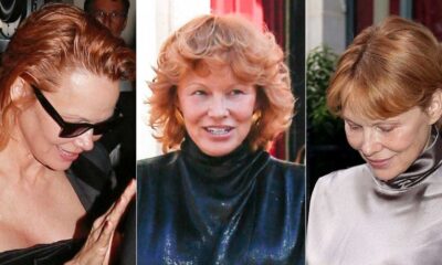 Pamela Anderson Red Hair Paris Fashion Week