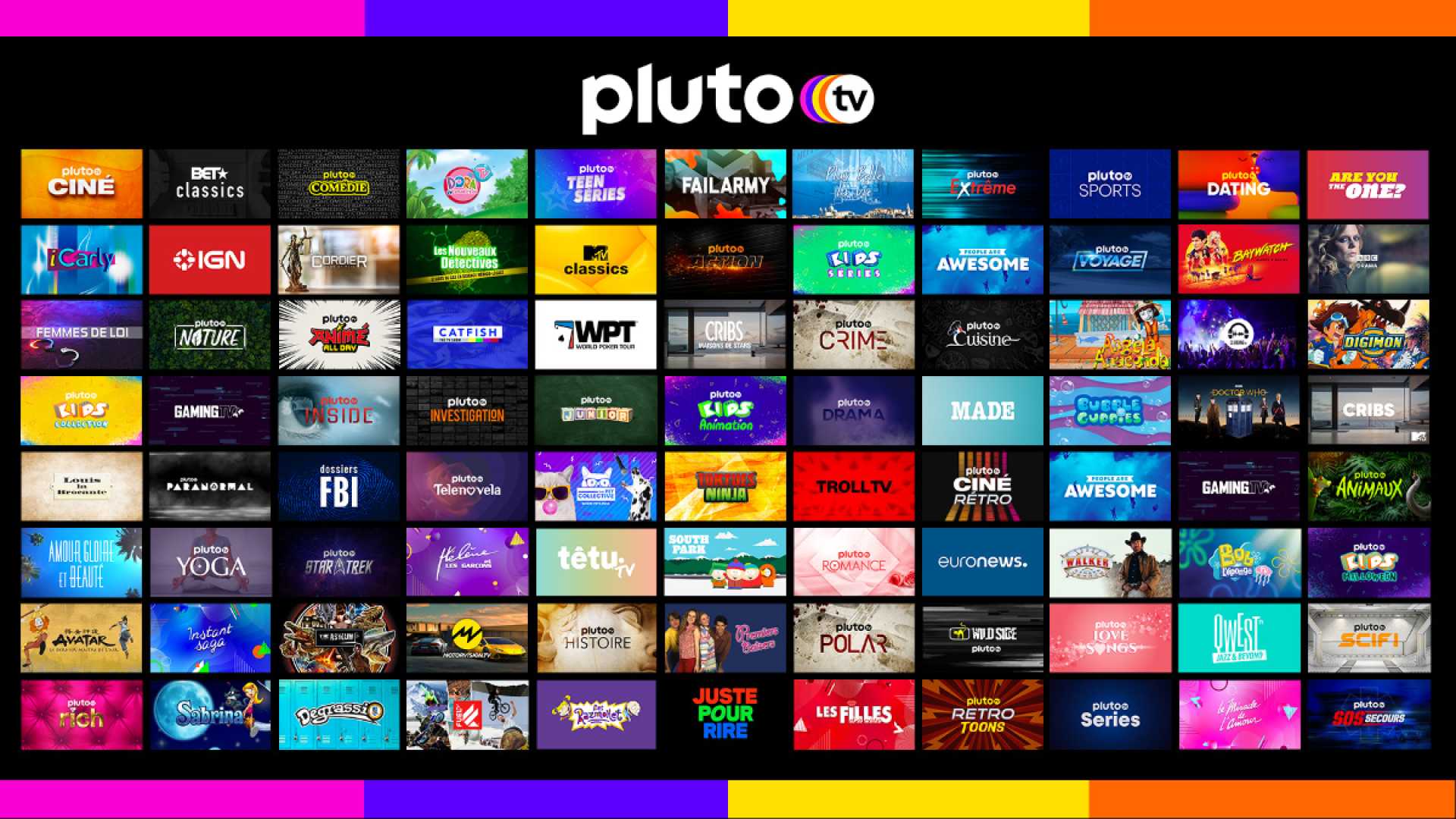 Pluto Tv New Channels 2025